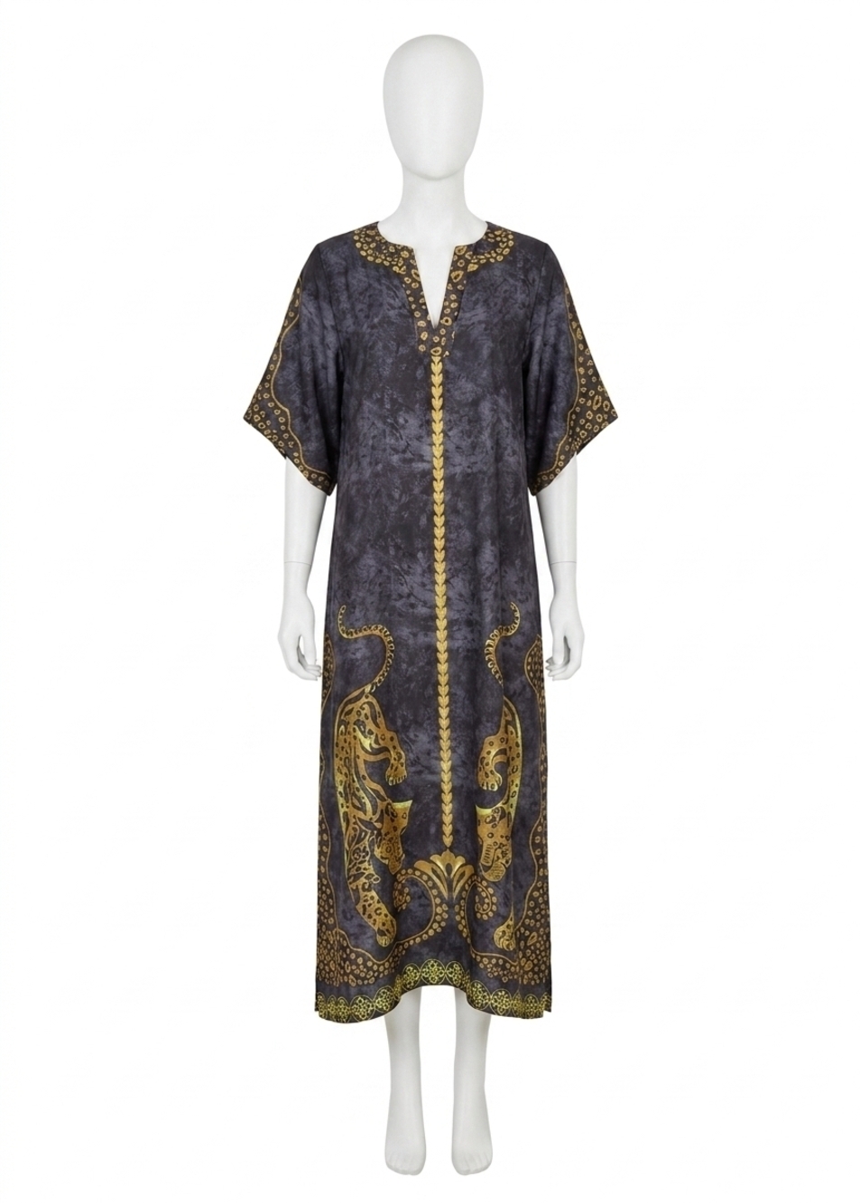 NEW ALDEN ADAIR delaney maxi dress in pouncing panther